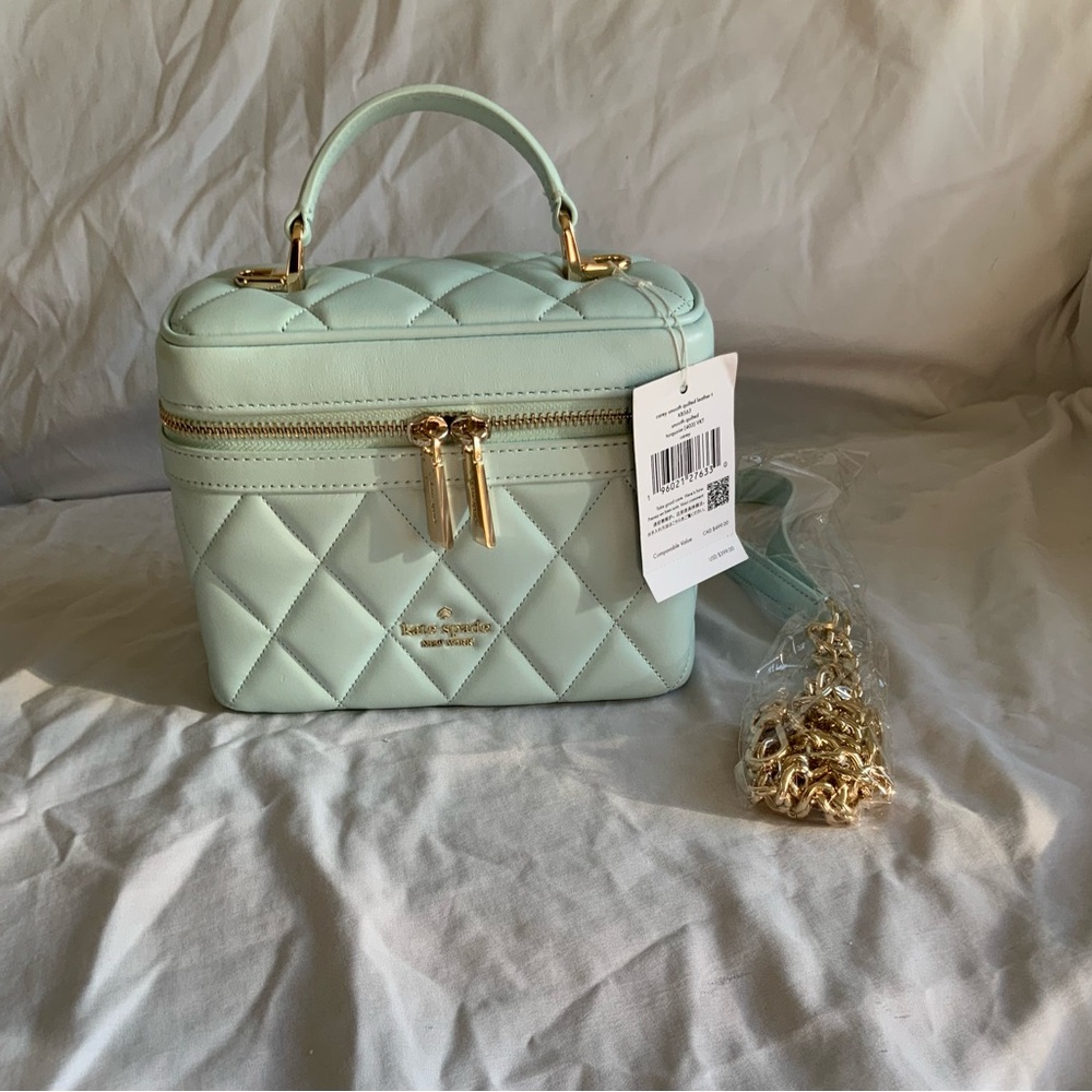 Kate Spade Turquoise Quilted Crossbody Bag